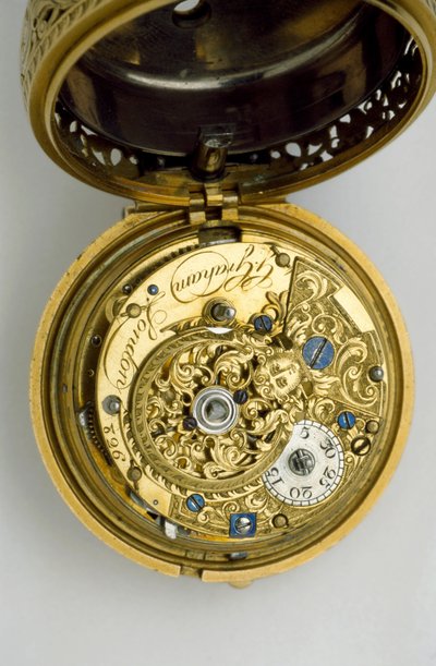 Gold Pair-Cased Cylinder Watch with Quarter Repeat, 1744 by George , Moser, George Michael and Ward, John Graham
